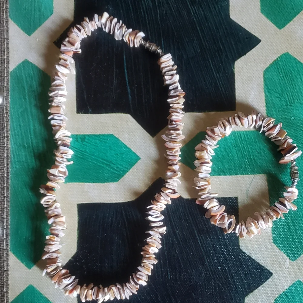 Beach Shell Necklace Set - Picture 1 of 4